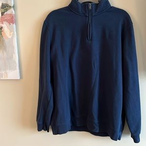 Croft & Borrow Extra Soft Men’s Quarter Zip Pullover Size Large